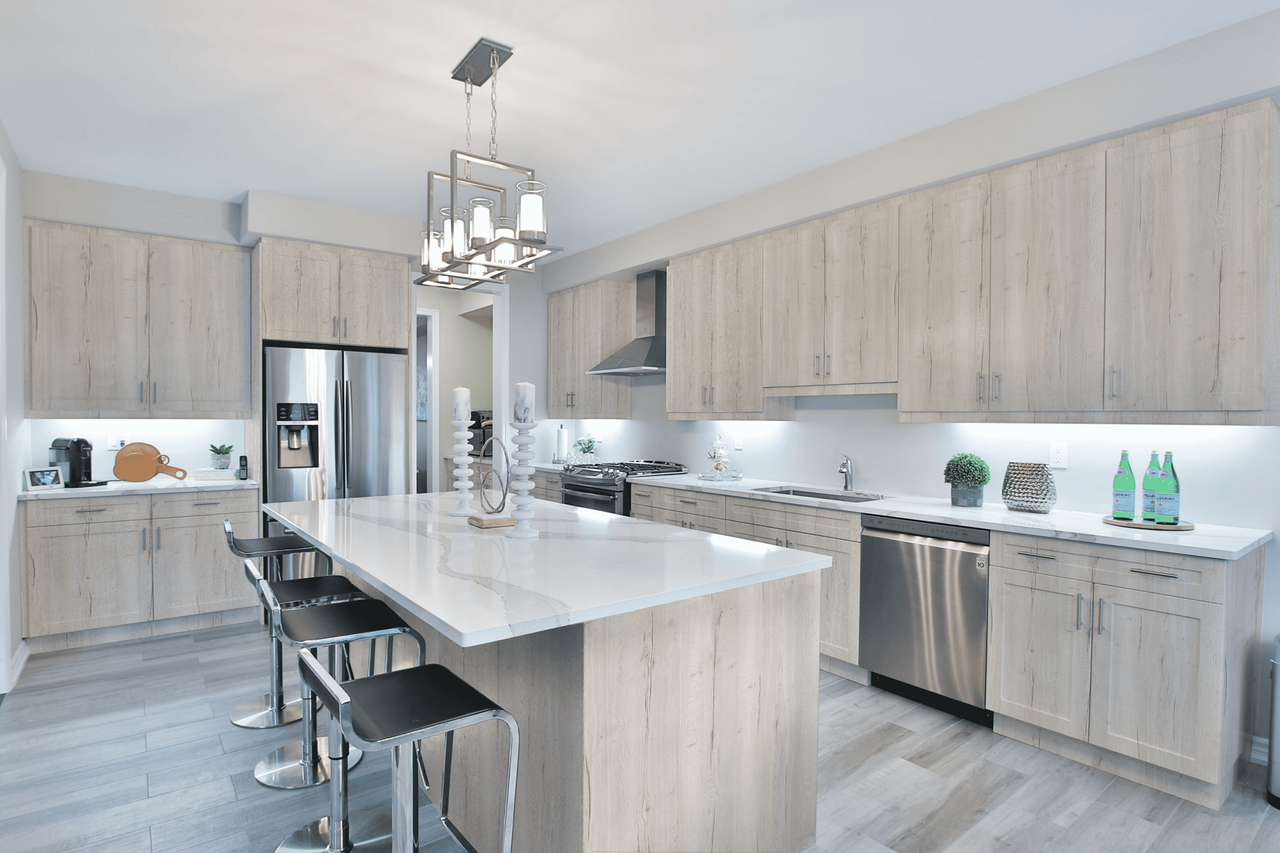 modern oak cabinets
