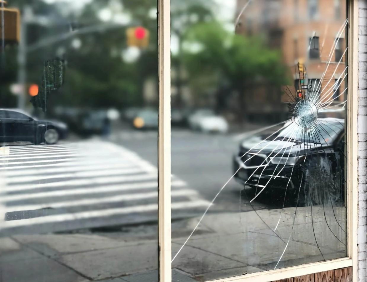 Cracked window