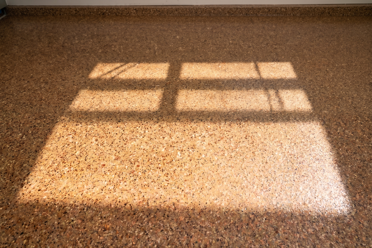 UV yellowing of epoxy flooring