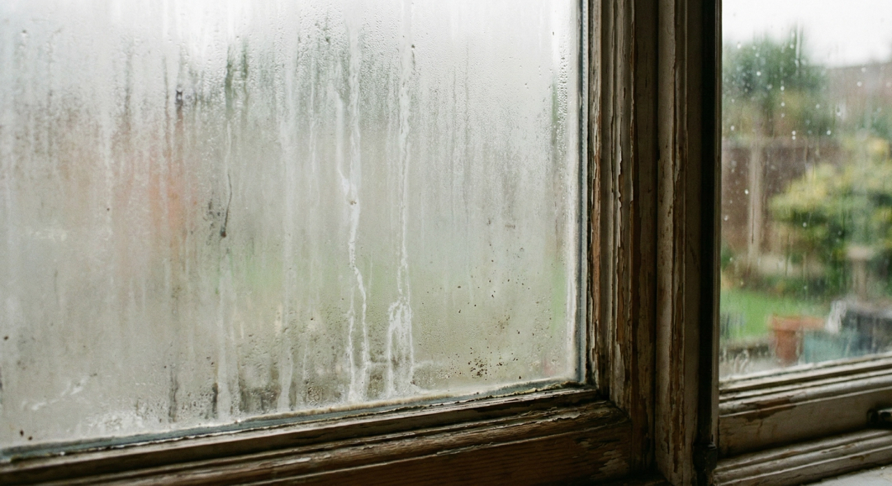Condensation between window panes