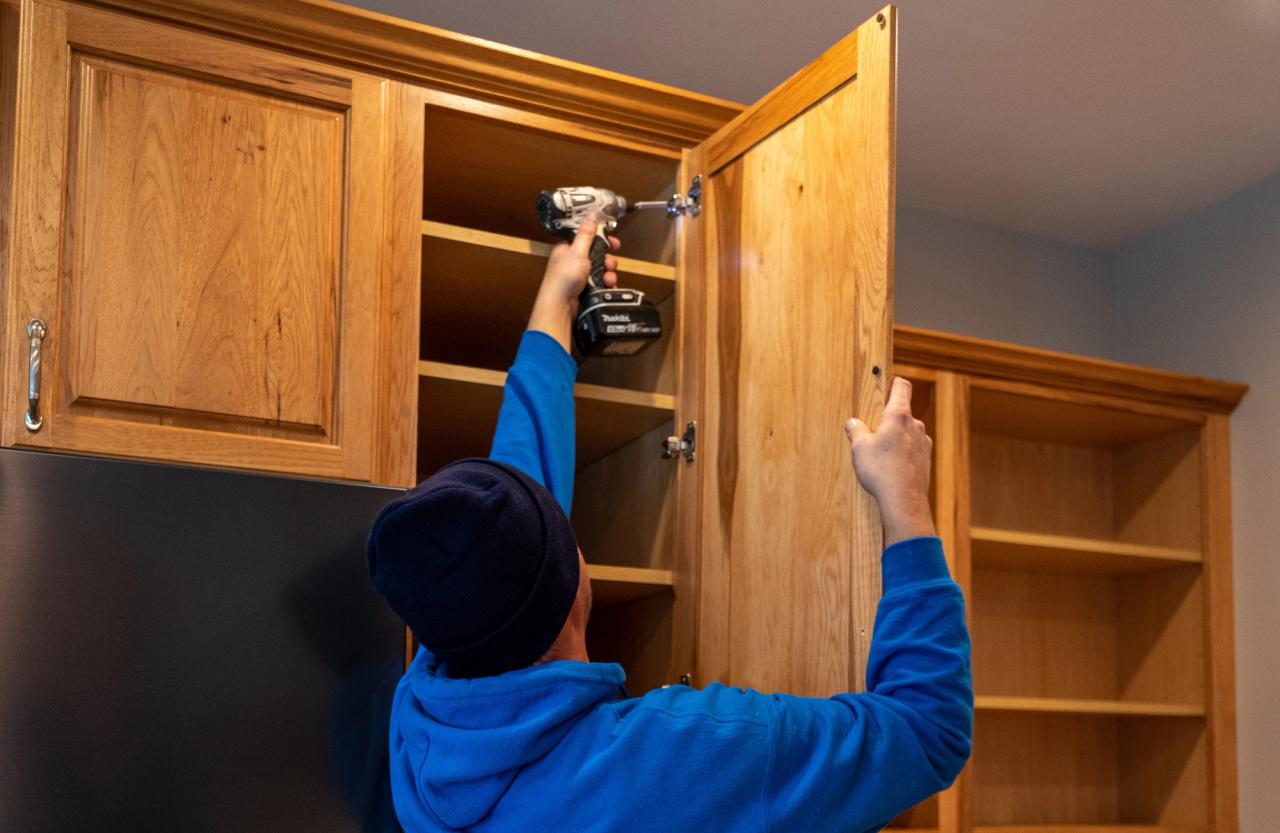 cabinet door installation