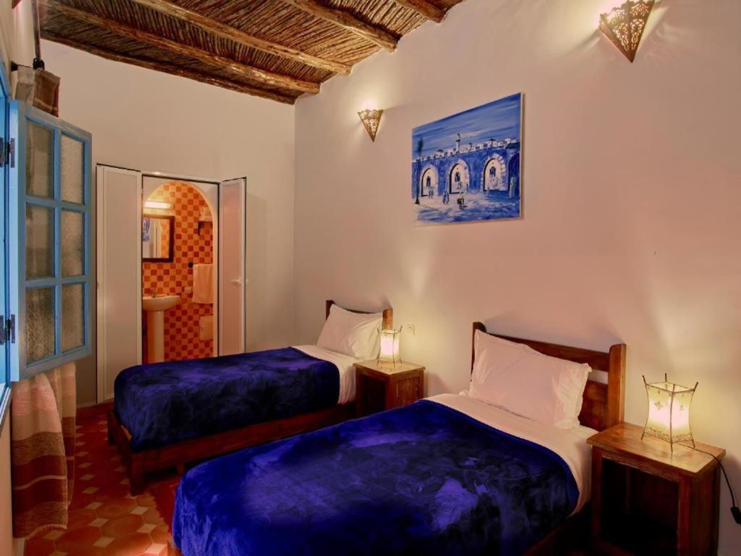 Shared twin/double room at the riad