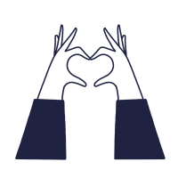 Hands making heart symbol