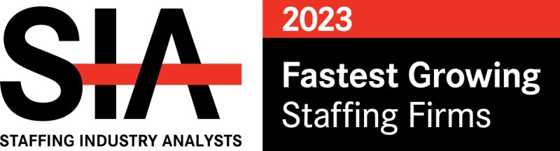 SIA Fastest Growing Staffing Companies 2022 badge