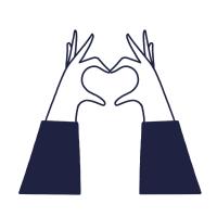 Hands making heart symbol