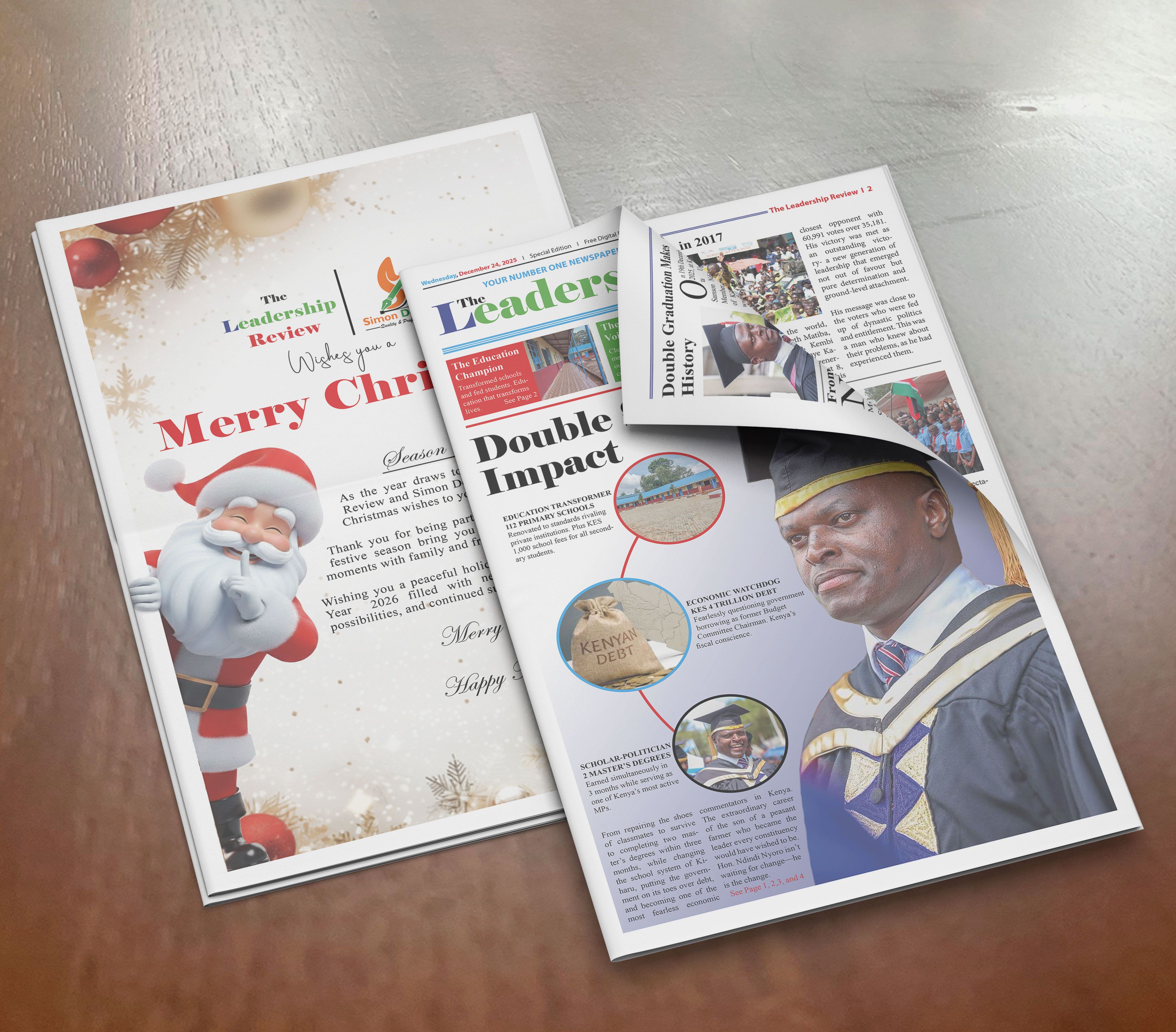 The Leadership Review — Double Scholar, Double Impact — Published by Simon Designs