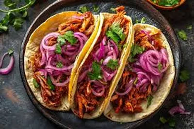 Slow Cooker Pulled Pork (for Tacos) with Pickled Red Onions