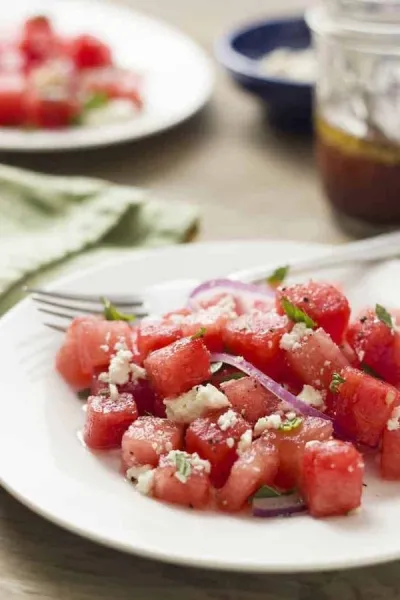 Watermelon Feta Mint Salad