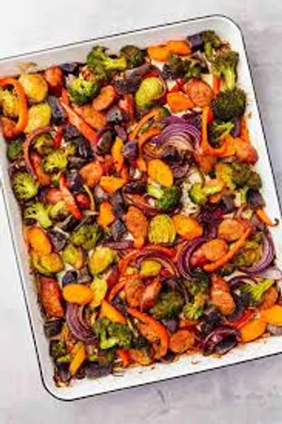 Oven Roasted Sausage and Veg