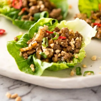 Asian Protein Lettuce Wraps
