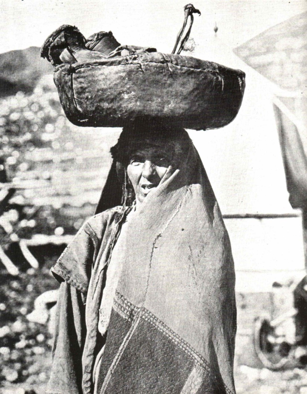 A woman from Jericho carrying a jug of milk on her head, 1893