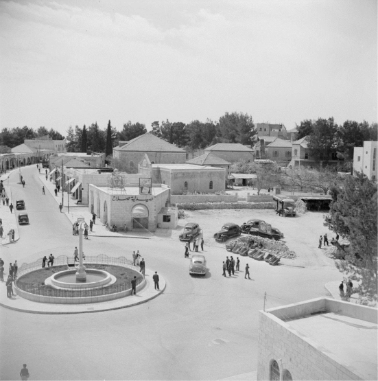 Square of al-Manara, Ramallah in the 1950s