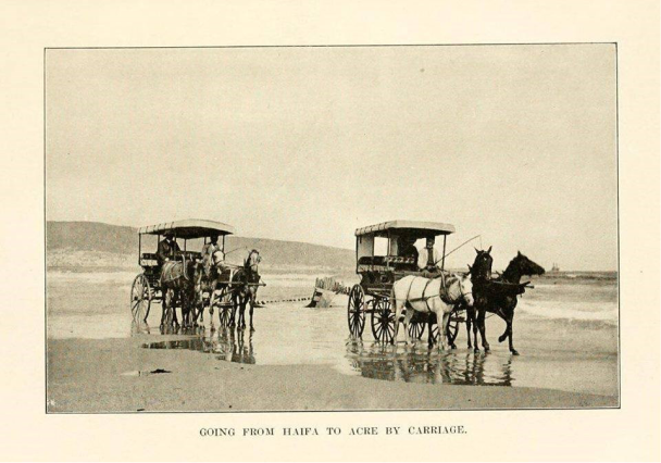 The transportation between Acre and Haifa 1890