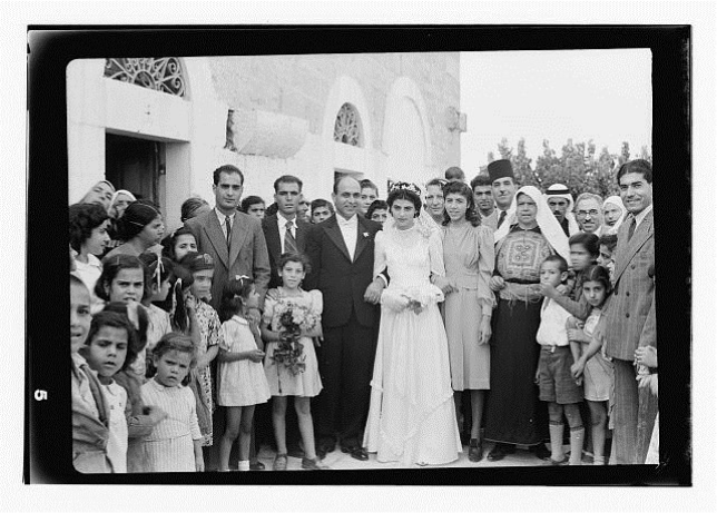 Wedding in the early 1940s. Beit Jala.