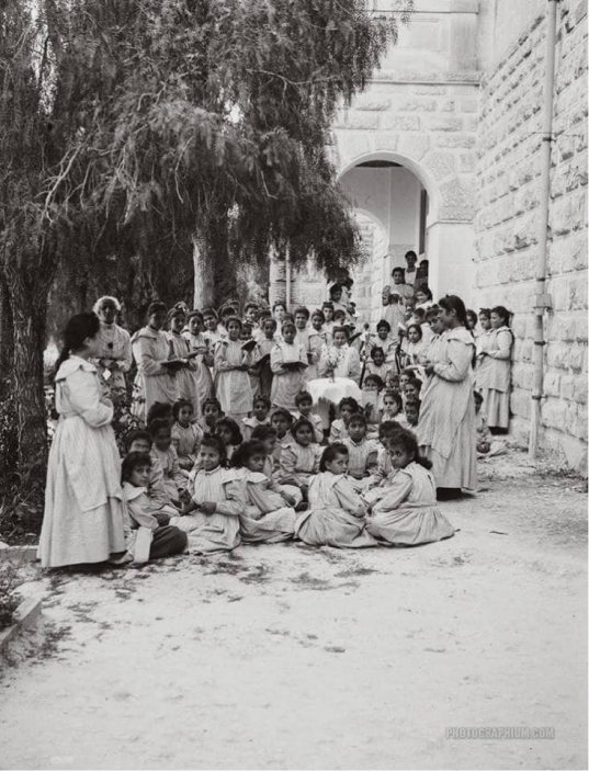 English Mission School for Girls in Nablus, 1918