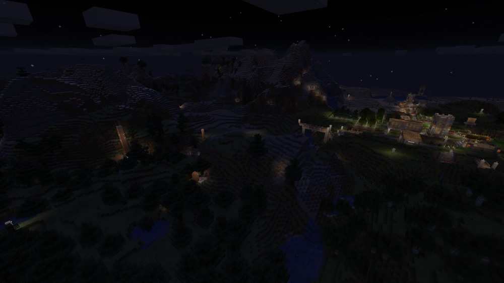The dirt monument on the left is the original spawn point.