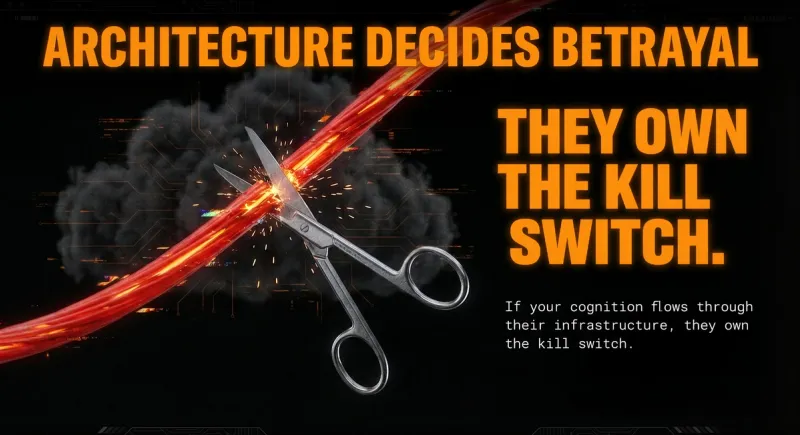 Architecture Decides Betrayal: They own the kill switch