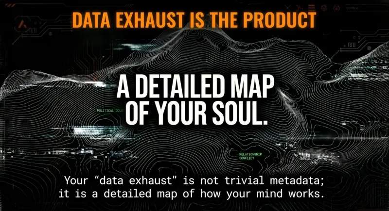 Data Exhaust Is the Product: A detailed map of your soul