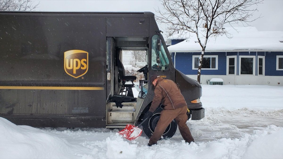 Illustration for the article: Winter Storm Blair: FedEx, UPS, and US Postal Service Warn of Delays