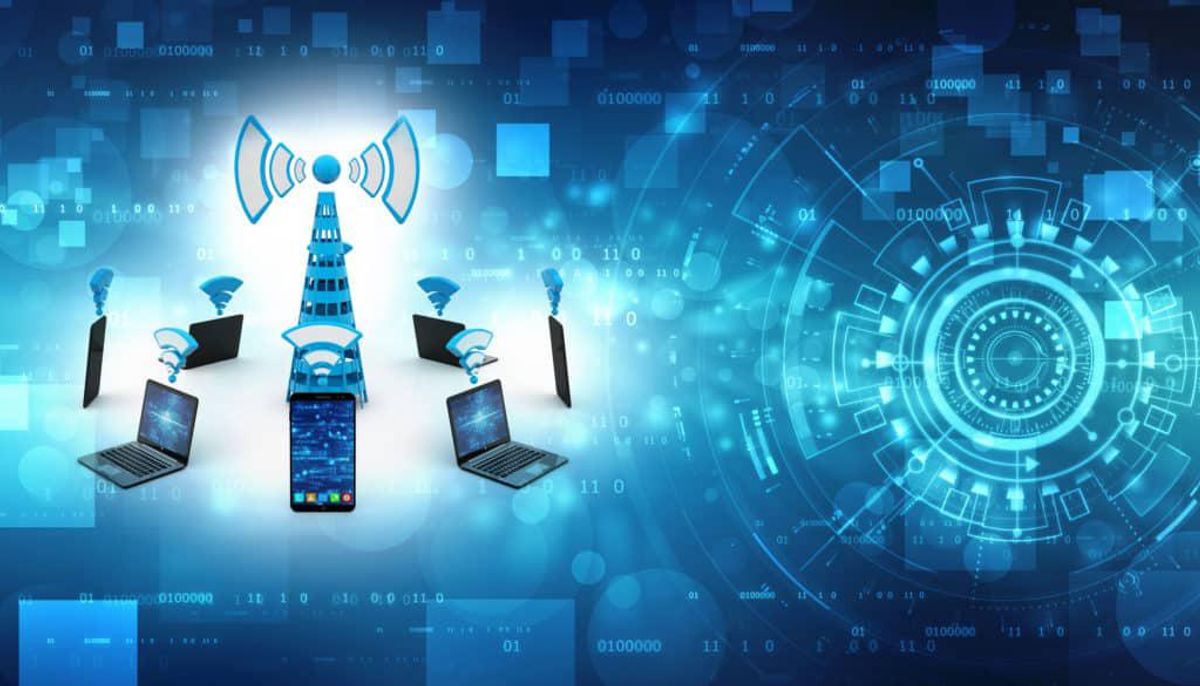 Bigstock mobile phones around cell towe 261747409