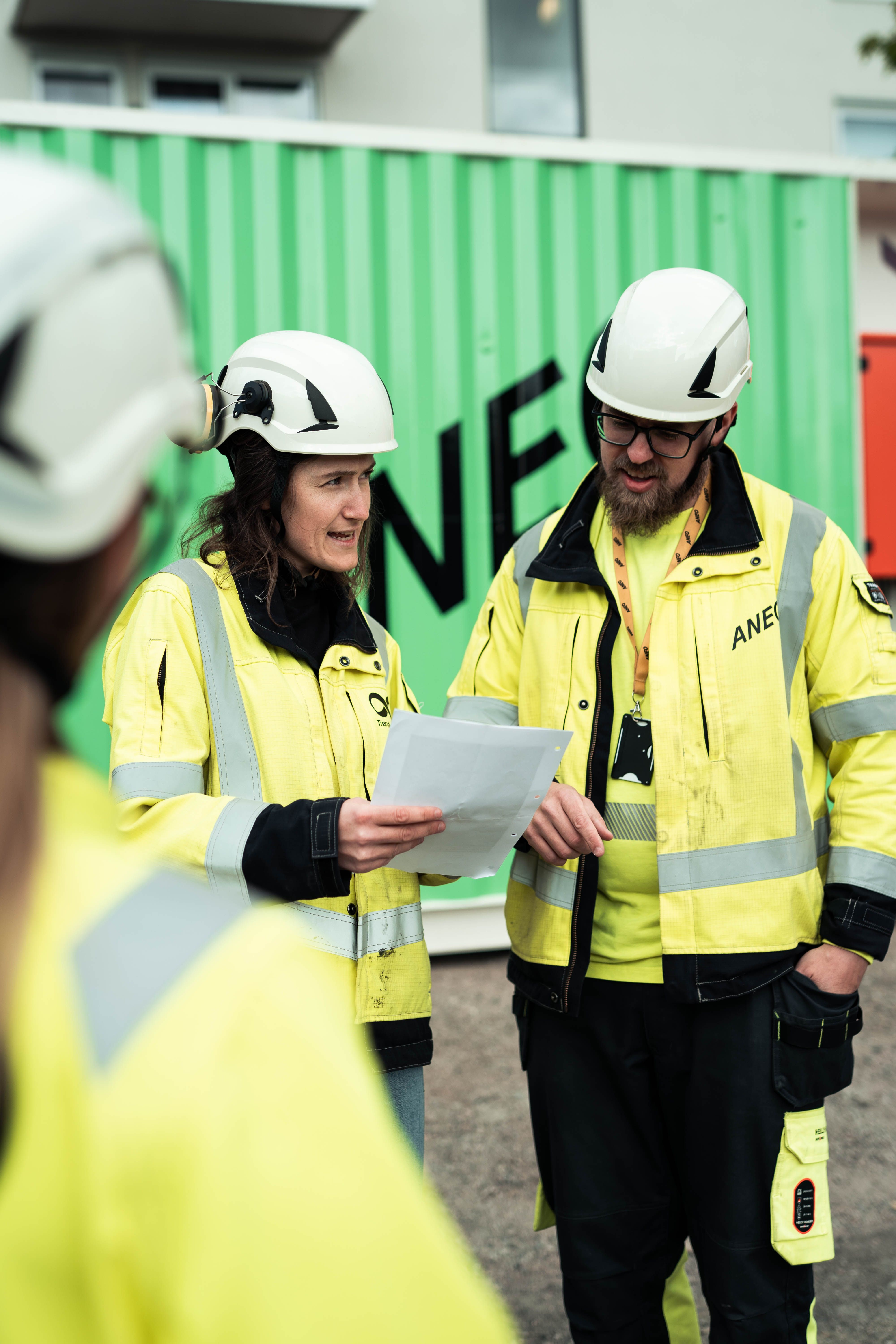 Planlegging på byggeplass