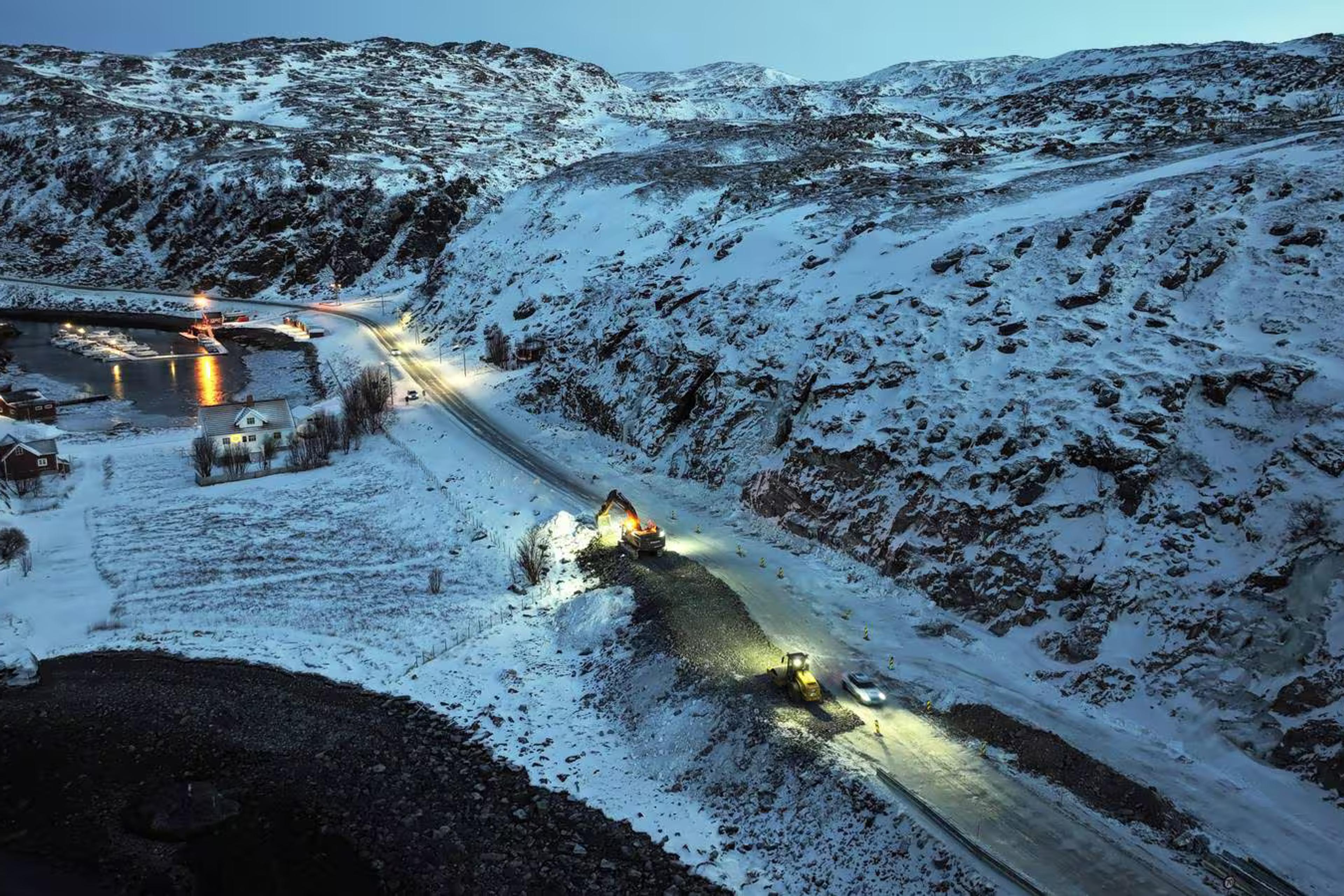 Arbeid på riksvei 94 Hammerfest