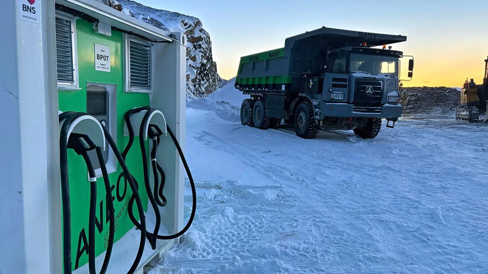 Elektrisk dumper og lader