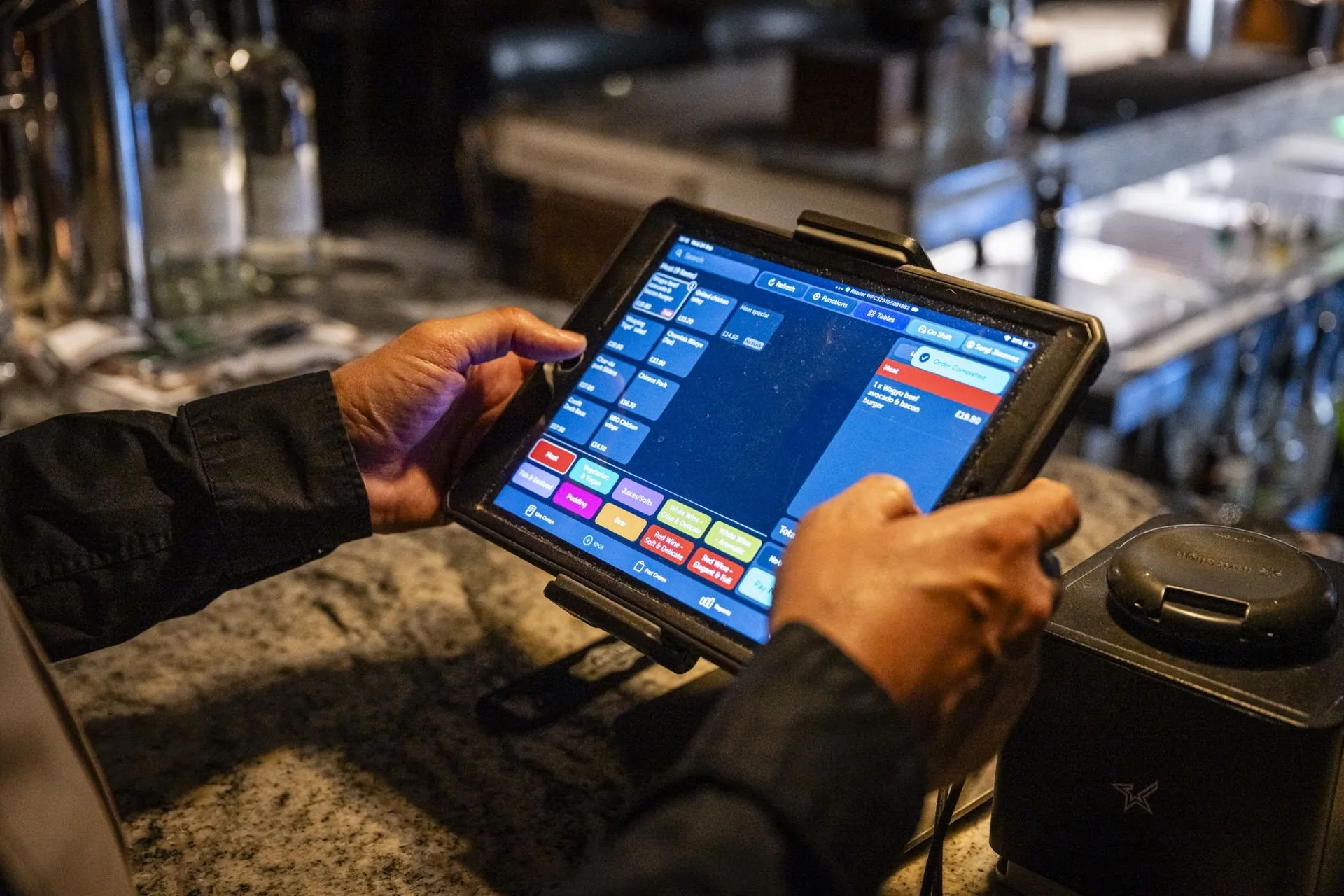 Full table service, built in.