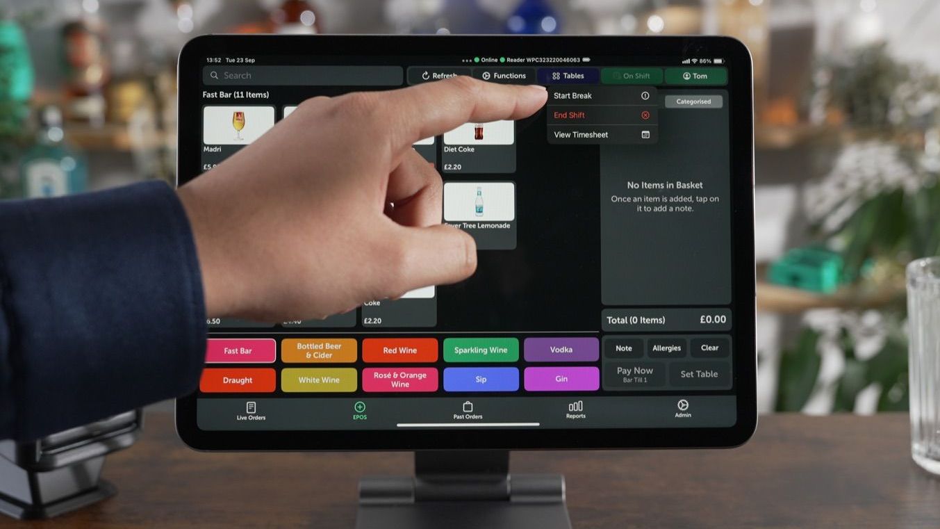 Shifts, breaks, and labour cost in real time.