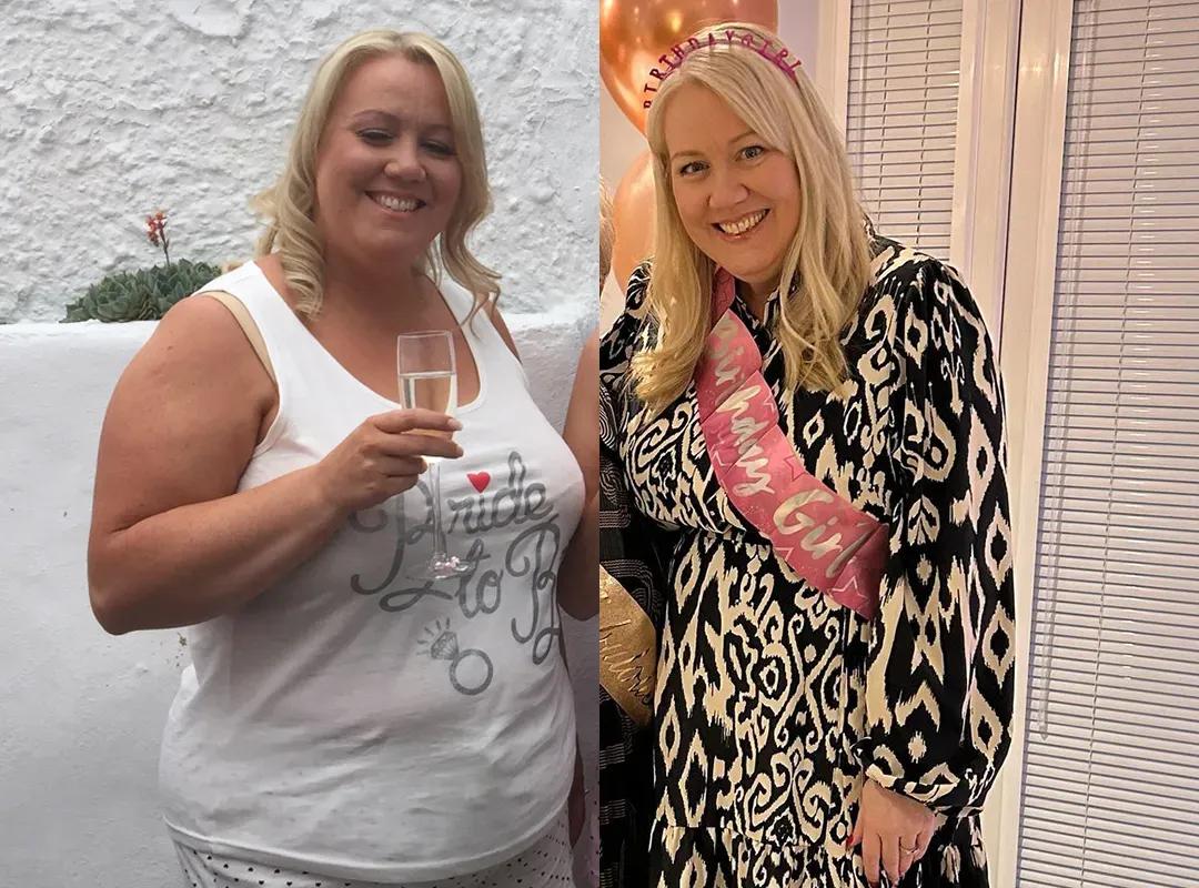 Clare’s inspiring 25kg weight loss before and after results with Mounjaro and Voy.