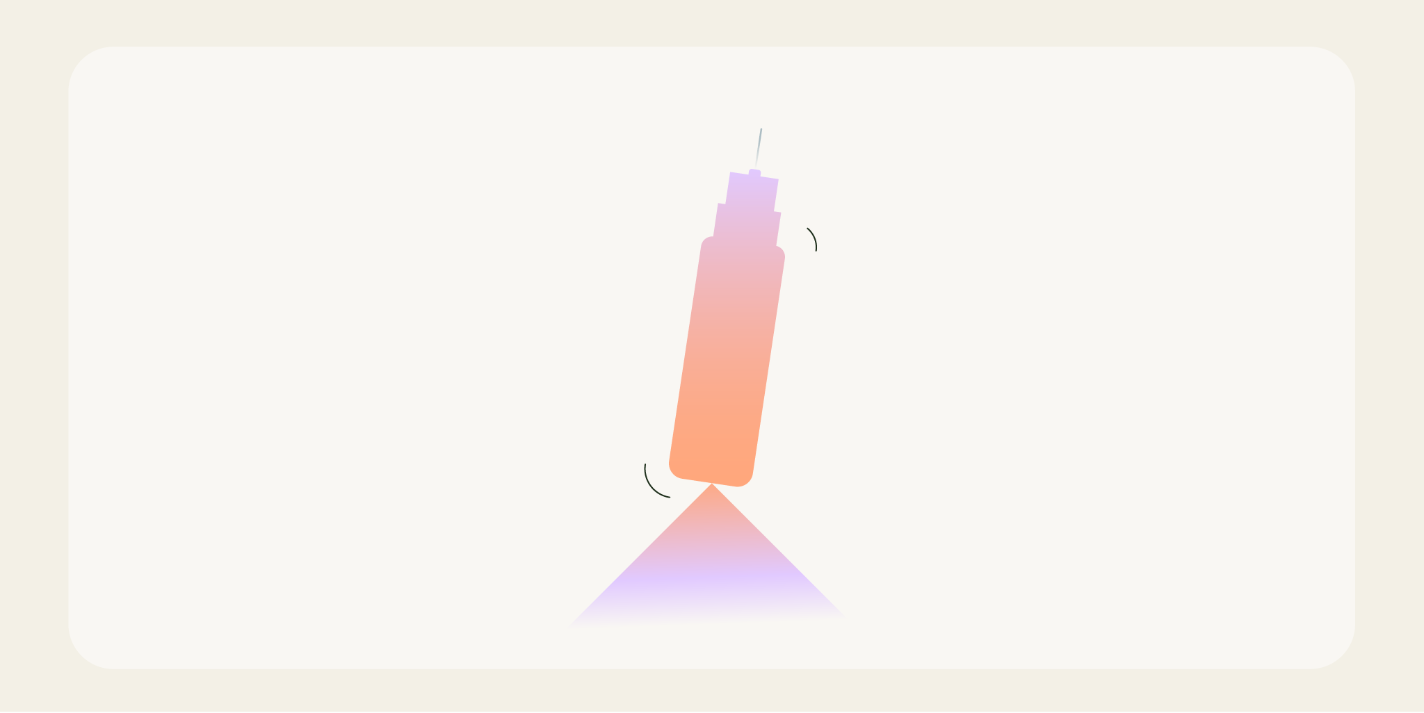 Illustration representing weight-loss maintenance dosing, showing a balanced injection dose used to help maintain results over time.