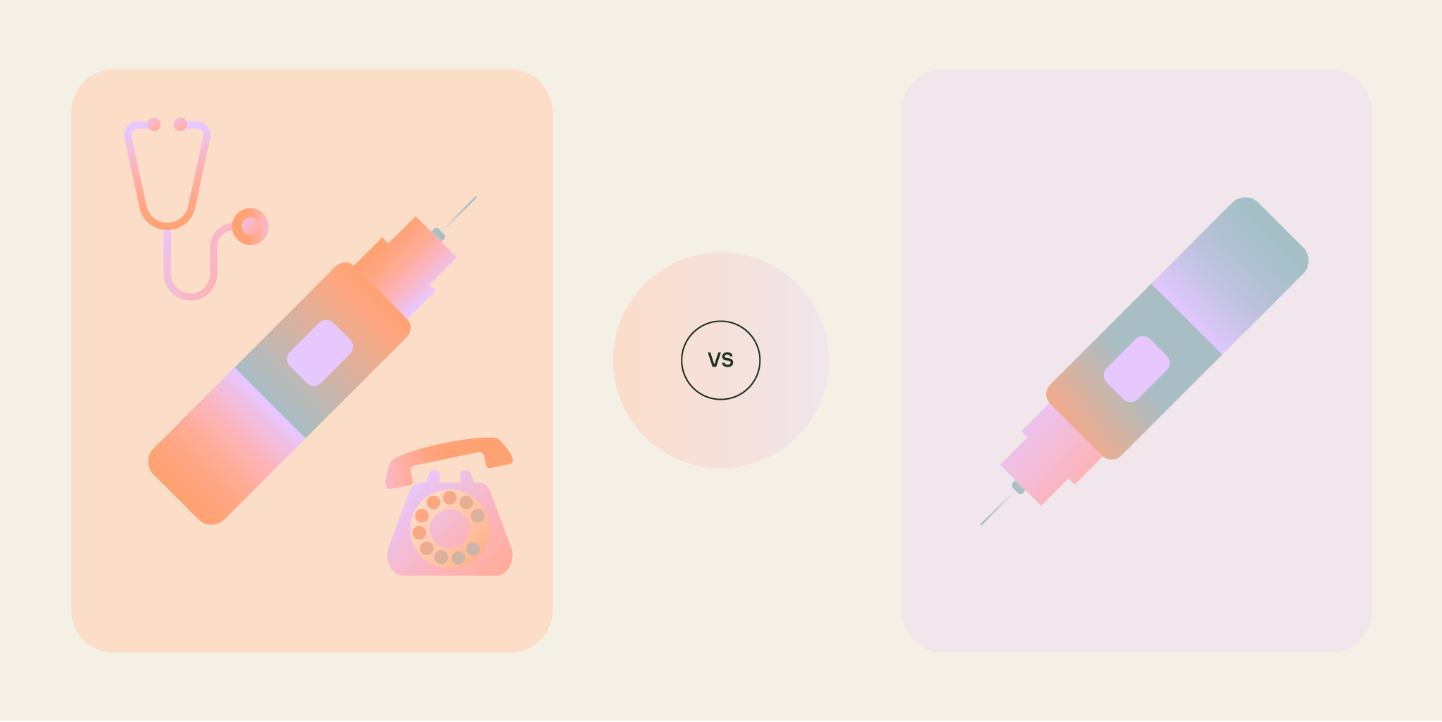 Visual comparison between Voy’s clinician-led weight loss service and Juniper’s treatment approach.