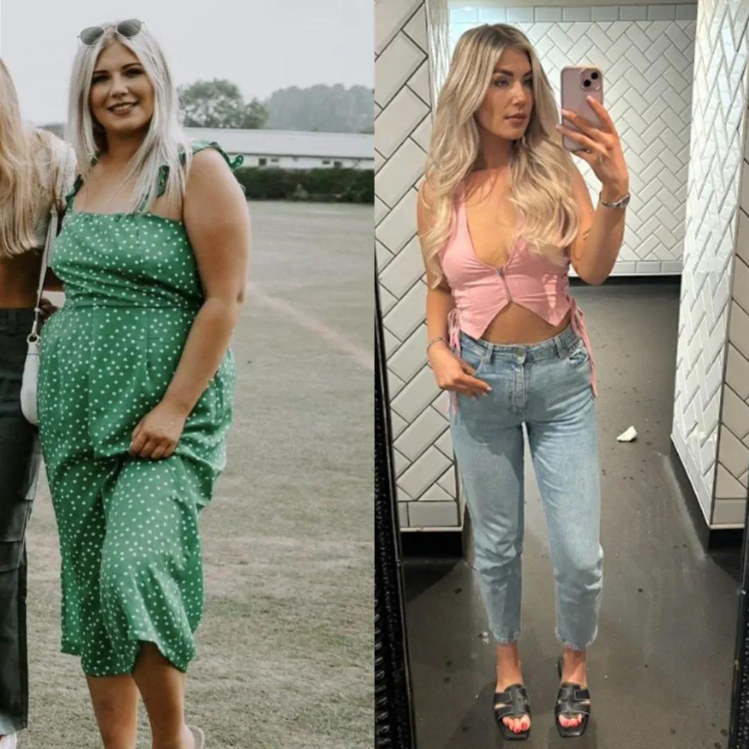Danielle’s before and after transformation after losing 19kg with Mounjaro and Voy.