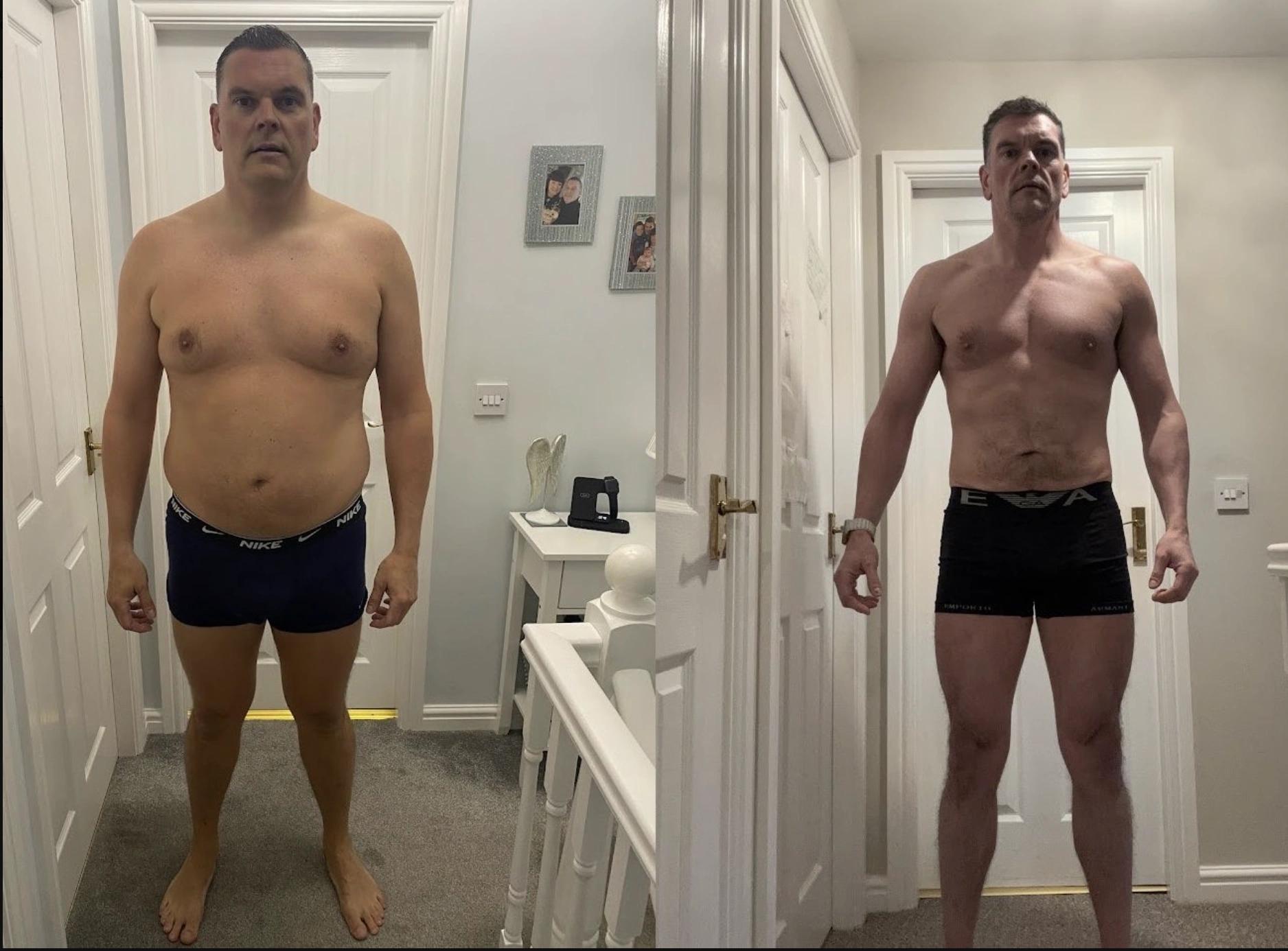 TRT before and after - Julian's change