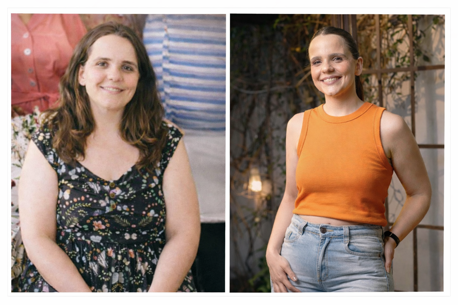 Antes de depois da Rebeca