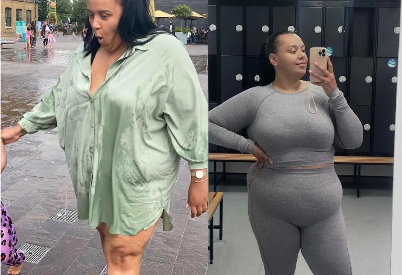 Hollie's transformation after losing 13.4kg with Mounjaro, 2 months after being with Voy.
