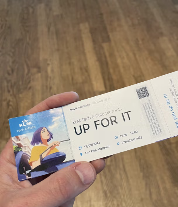 Foto van filmticket