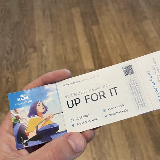 Foto van filmticket