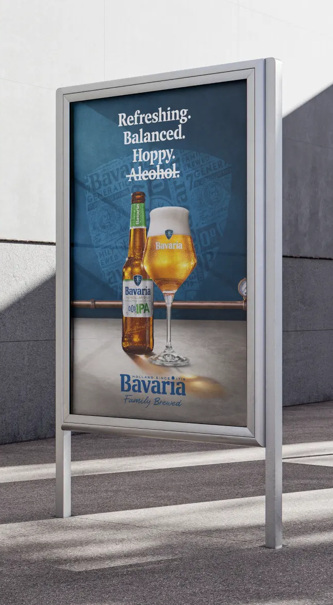 Bavaria uiting in bill board
