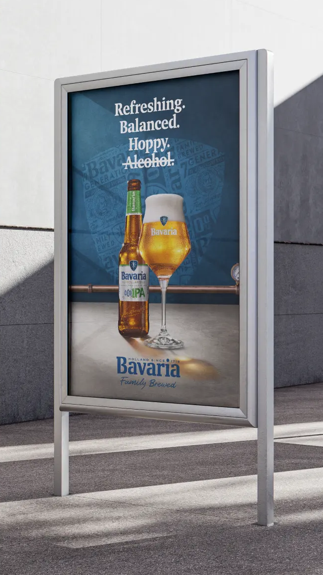 Bavaria uiting in bill board