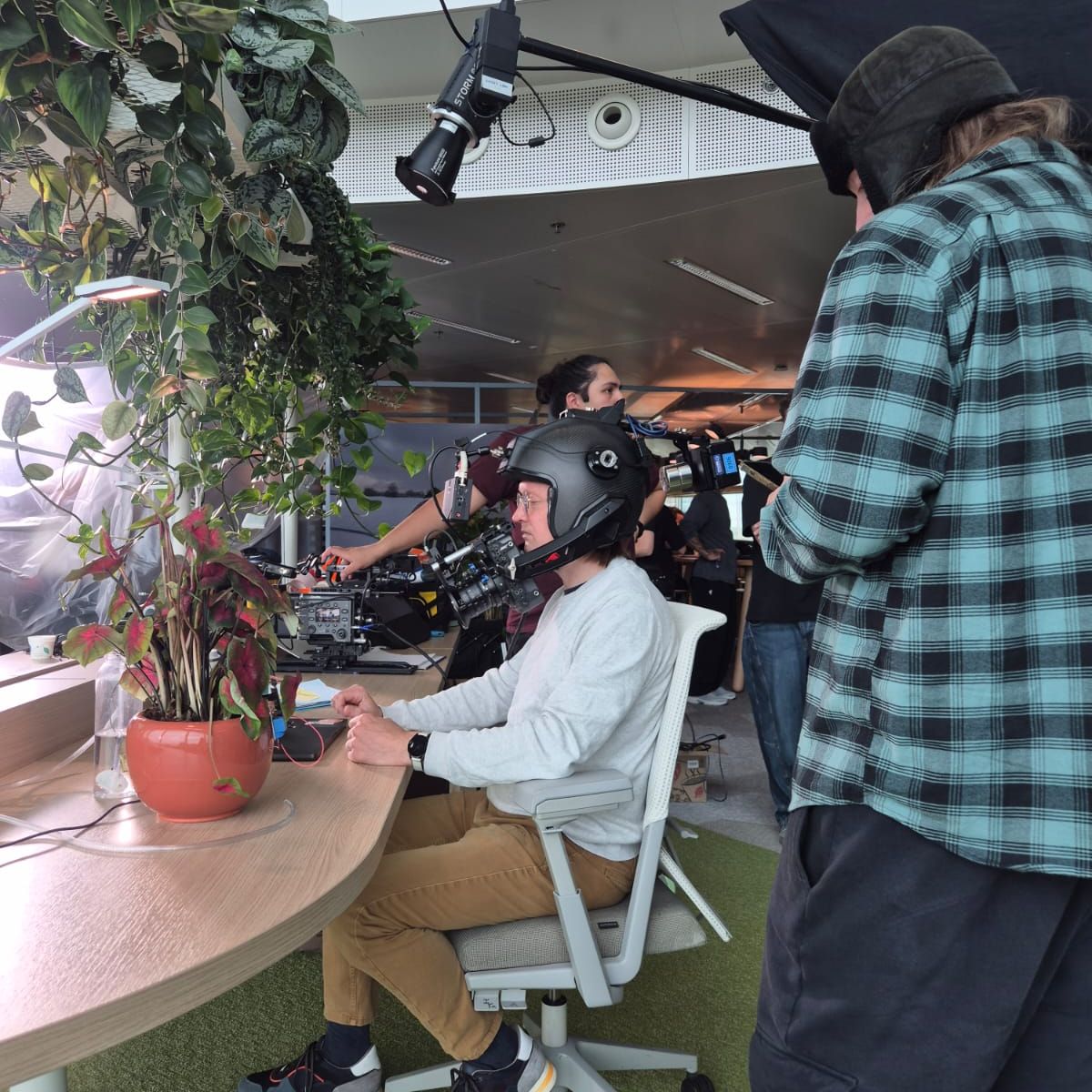 Tech op de set