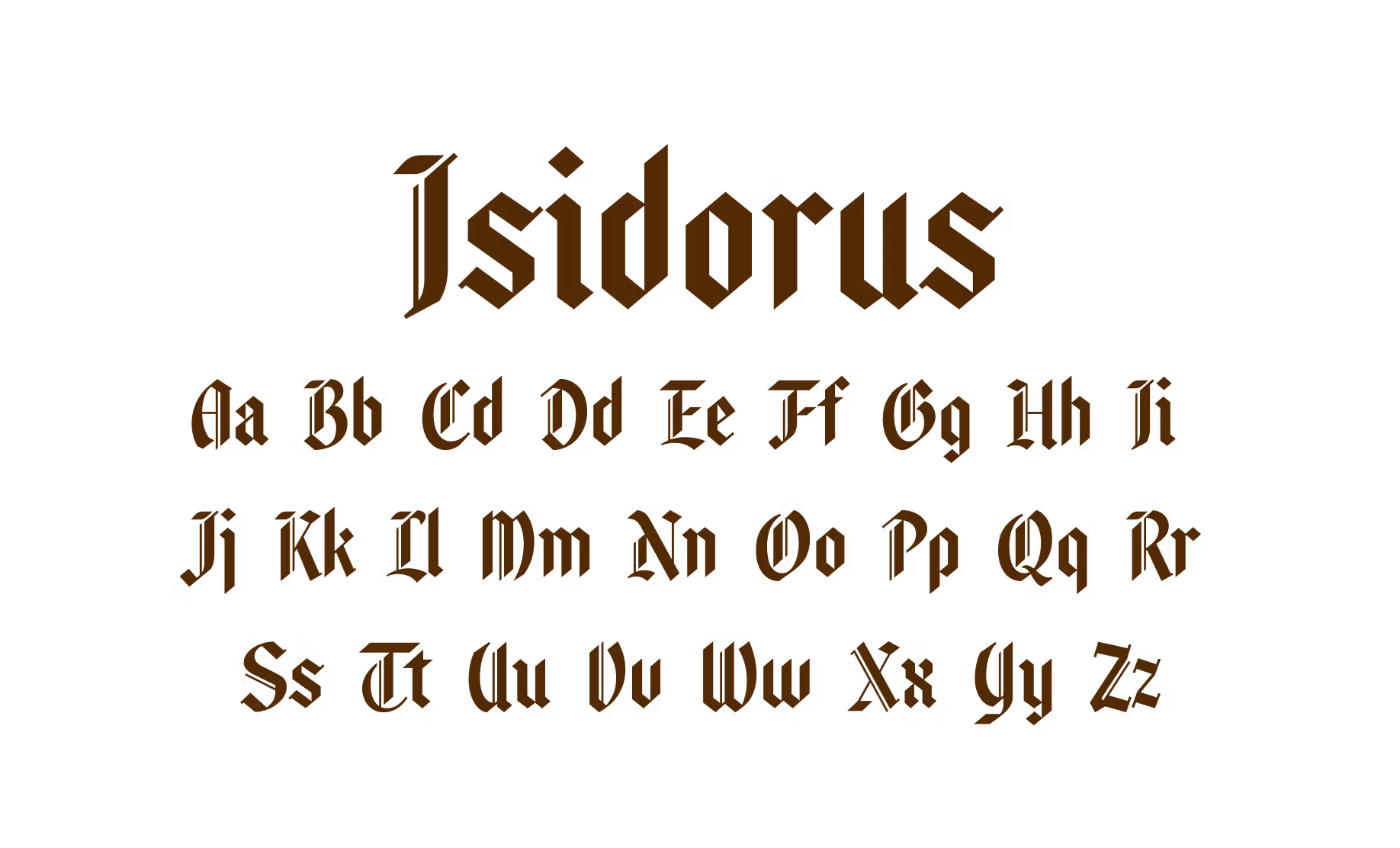 Het font Isidorus dat we voor La Trappe ontwikkelden