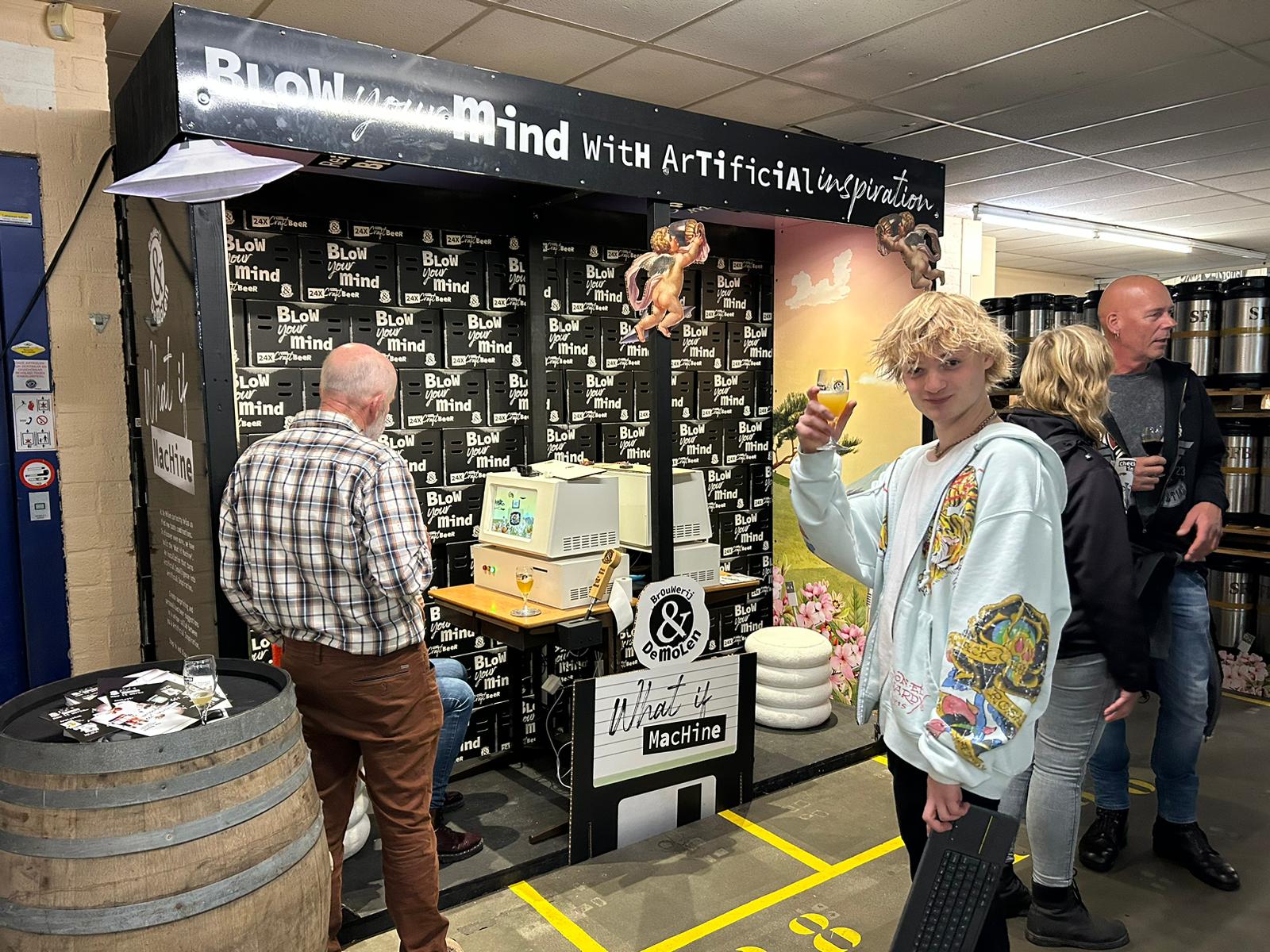 Rinus bij de What If Machine