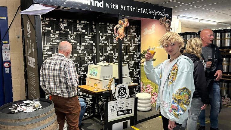 Rinus bij de What If Machine