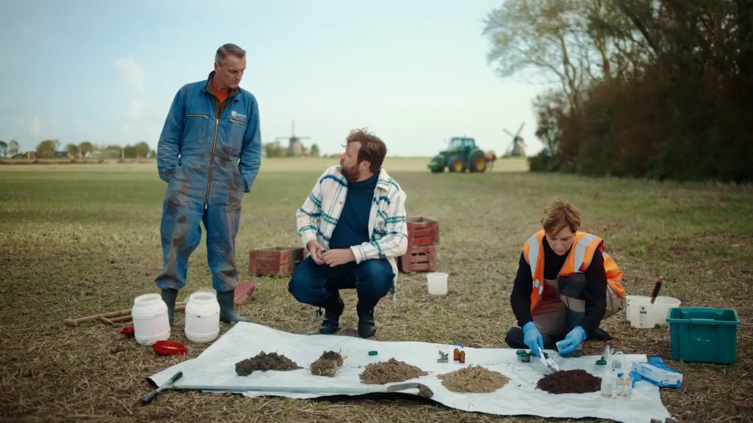 Boer en onderzoeker