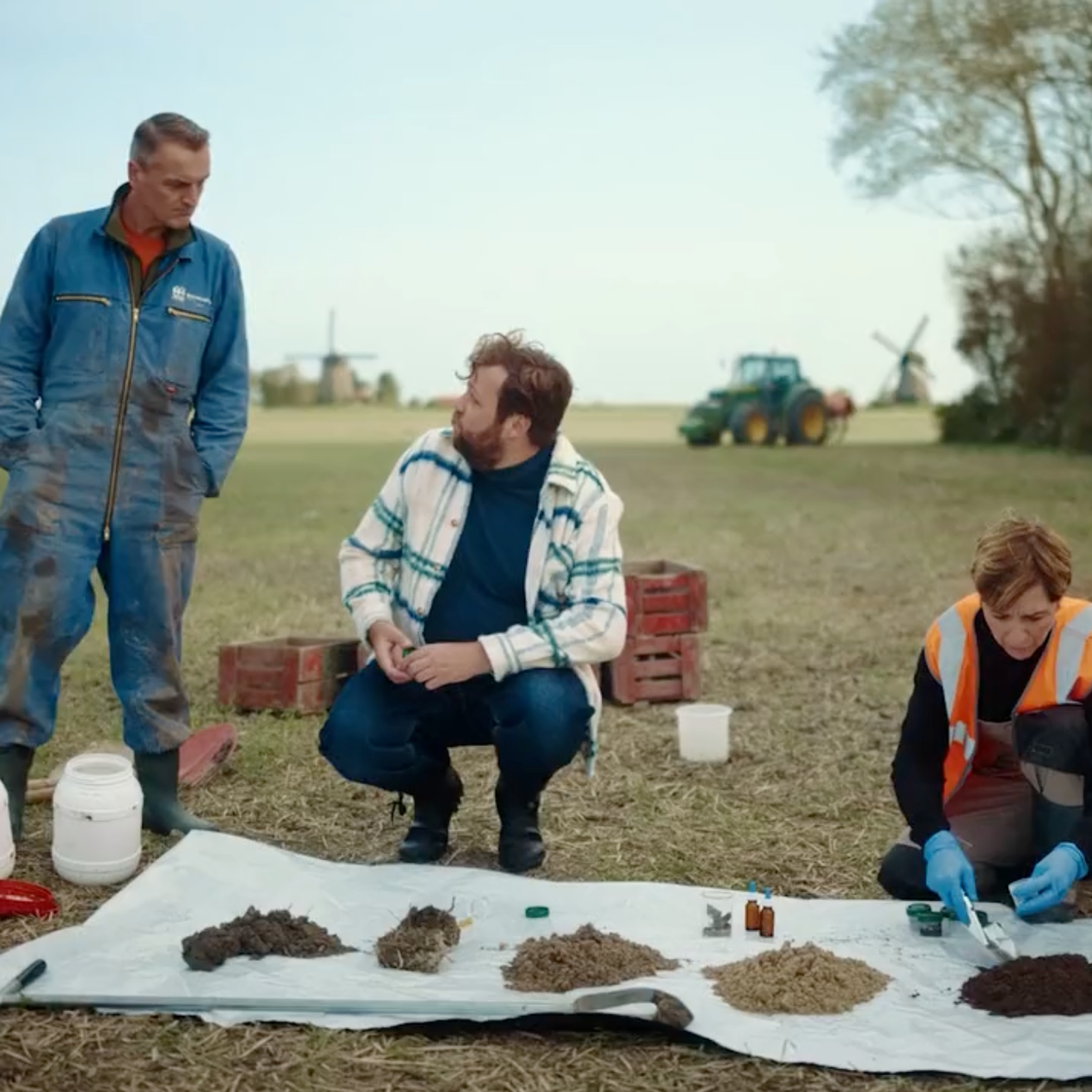 Boer en onderzoeker