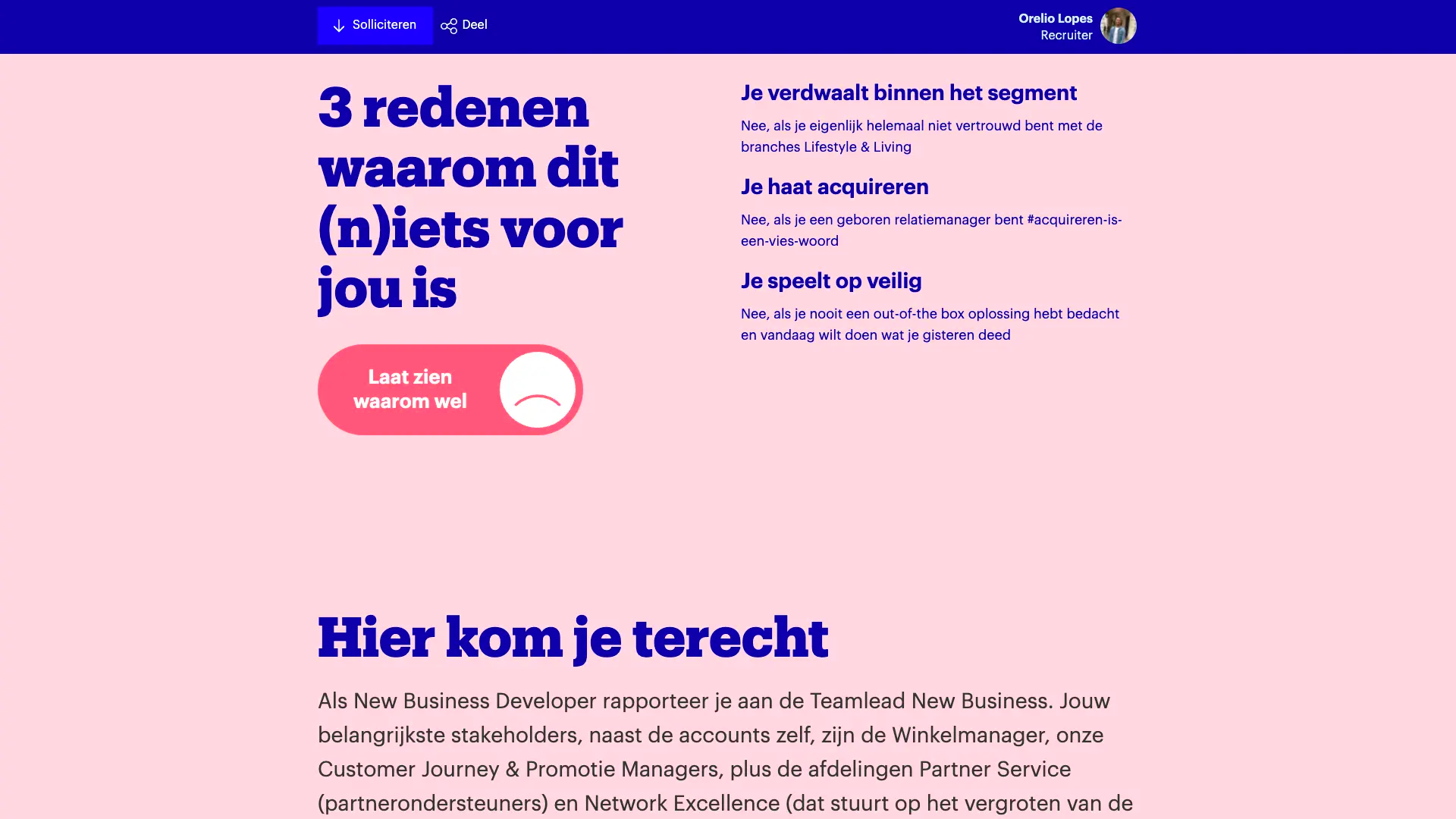 Waarom dit niets voor je is