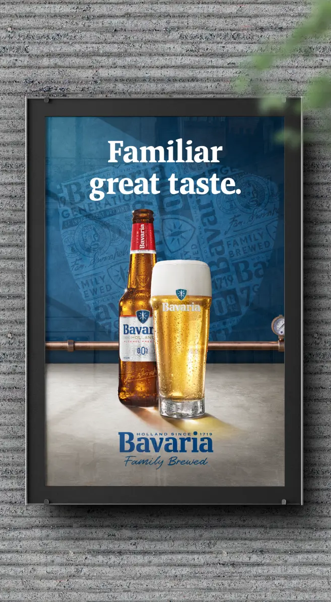 Bavaria uiting in bill board