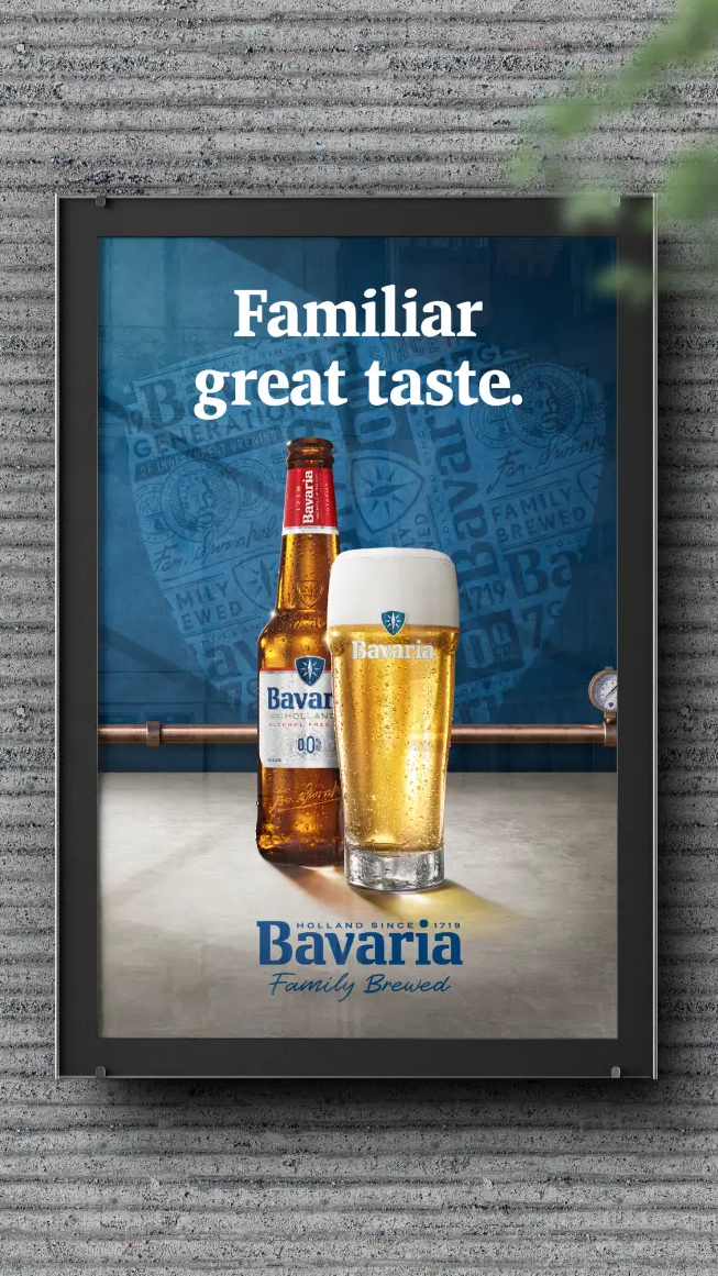 Bavaria uiting in bill board