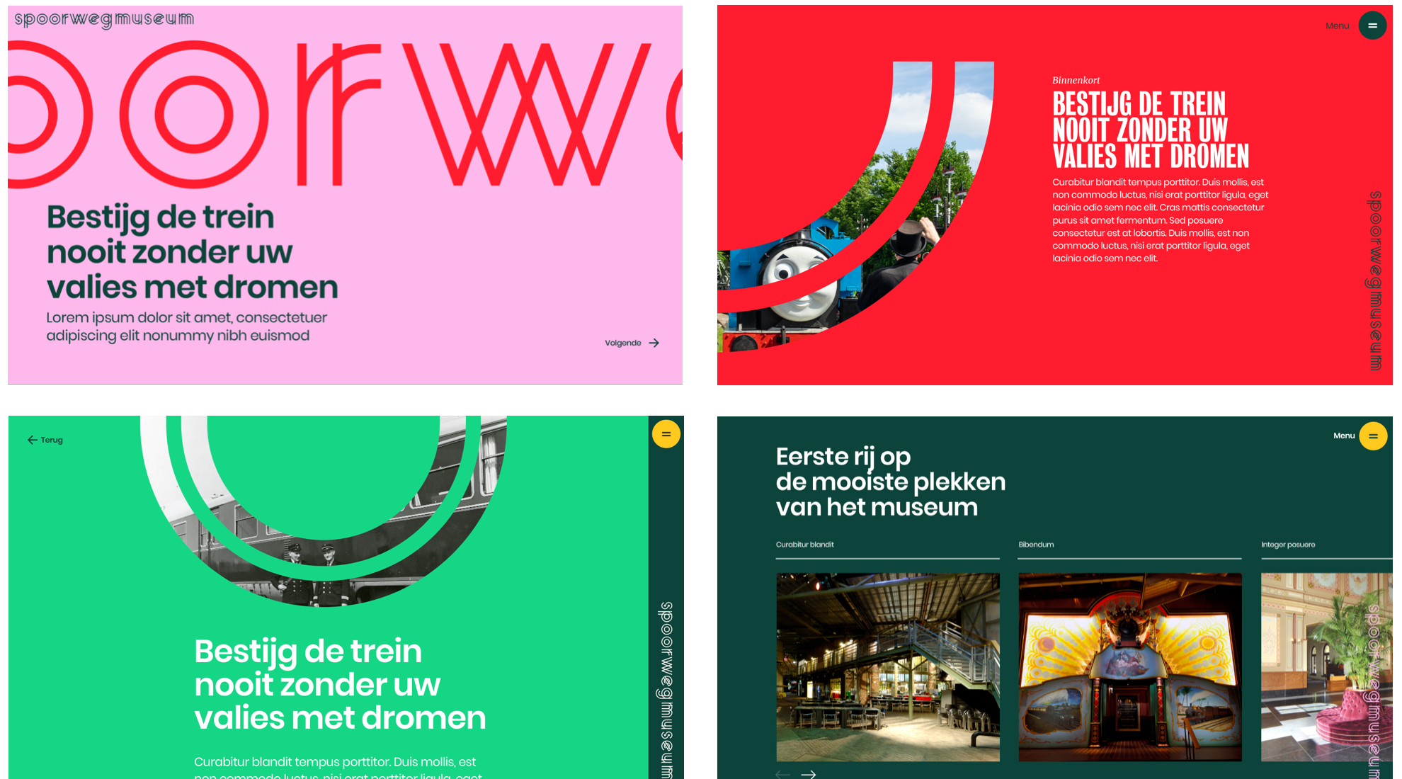 Eerste schetsontwerpen